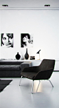 Black and White Living Room Interior