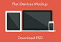 Flat iDevices mockup