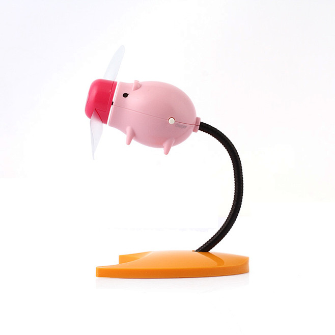 【猪猪USB桌面迷你风扇-粉红色】 - ...