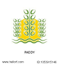 paddy logo isolated on white background for your web, mobile and app design, paddy icon concept