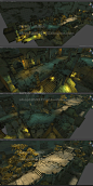 游戏美术素材 暗黑血统写实地宫宫殿 3D模型 U3D/Unity3d手游场景