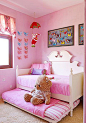 粉色系儿童房设计效果图