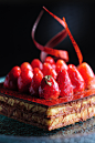 Caramelized Mille Feuilles
Layers of caramelized puff pastry filled with vanilla crème mousseline, topped with garden berries.