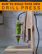 How To Build Your Own Drill Press For $20 | http://homestead-and-survival.com/how-to-build-your-own-drill-press-for-20/: 