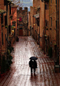 Rainy Day, Certaldo, Tuscany, Italy