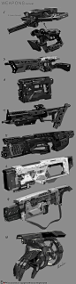 Weapons_Sketches, Evan Lee : Just some of my recent ideas of weapon...
