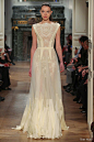 Tony Ward #couture spring 2014 pale yellow gown