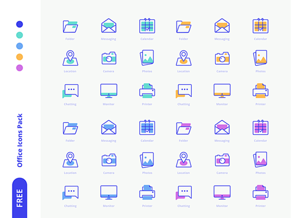 18 Free office icons...