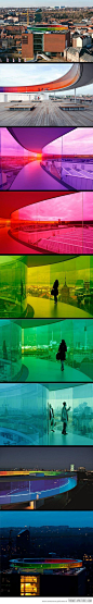 Your Rainbow Panorama by Olafur Eliasson~ Walk in a rainbow and see Arhus, Denmark