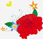 红色鲜花矢量图高清素材 214情人节 手绘图案 爱心 矢量图 绿叶 花朵 元素 免抠png 设计图片 免费下载 页面网页 平面电商 创意素材