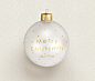 Golden Christmas Ball Mock-up – Free | Life is Design