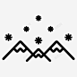 雪山旅游景点寒假 标识 标志 UI图标 设计图片 免费下载 页面网页 平面电商 创意素材