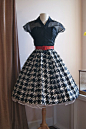 50s Dress // Vintage 1950s Silk Party Dress With by xtabayvintage, $198.00