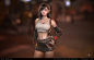 Tifa Lockhart, Blair Armitage : Edit: Had to remove marmoset viewer because of people supposedly ripping without permission - if you'd like to use the model for rigging or animation, please shoot me a message!   

My take on the FF7 heroine. I was inspire