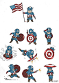 创建你的超级英雄 | 加拿大插画师Darren Rawlings用Illustrator制作了各种超级英雄，包括：蜘蛛侠、金刚狼、雷神、美国队长……，这些超级英雄们看上去是如此可爱。