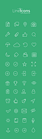 Free Line Icons Inspired by IOS7