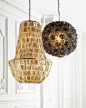 Capiz Flower Burst Pendant Light