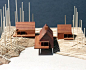 山地建筑手工模型 ​​​​