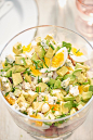 The Fanciest Way to Make Cobb Salad for a Crowd : Consider a layered Cobb, the trifle of salads.