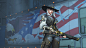 Overwatch - Ashe (and Bob), Renaud Galand : Ashe and B.O.B - In-game Characters created for the game Overwatch (Ⓒ Blizzard Entertainment). <br/>It was a great collaboration between Team 4 and our incredibly talented cinematic team! The original desi