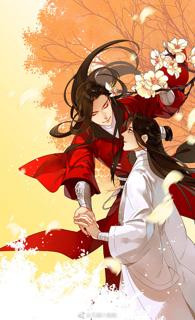 #天官赐福#  #花怜# 天上掉下个花…...