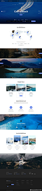 一组在线旅游预订平台的官网设计参考 #网页设计# 
这组完整页面数量巨大，深色、浅色版本总共115个页面。对完整官网设计案例感兴趣的同学 欢迎订阅我的服务☞：°企业官网设计灵感 订阅服务正式启动，欢迎入伙 ​​​​