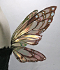 Painted Small Lizette Fairy Wings, Monarch Butterfly.     $53.00, via Etsy. You choose the colors!: 
蝴蝶