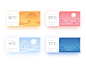 Weather app inspiration – Muzli -Design Inspiration : via Muzli design inspiration