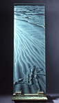 etched glass | carved glass | frosted glass window Heather Robyn Matthews