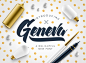 Products : Geneva is a handlettering typeface with a unique and elegant brush style, it’s perfect for letterheads, apparel design, headline, logotype, poster, card, and etc. For folks who have opentype capable software: The alternates are accessible by tu
