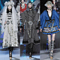 John Galliano 2009 FALL  以俄国的巴尔干半岛民间传说为灵感，秀场被设置成冰雪天地般、服饰充斥着大量的刺绣、手工艺品、以及诸多民间服饰元素，那时闪耀的时装时代也成为了如今的经典回忆,再重温还是如此的美␟␏ෆ