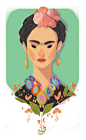 rocking ladies number 01: frida kahlo : Recently i decided to make an illustration series of women that changed the perspectives, rules, point of views, who had an attitude and who had a decent philosophy. Women who were succesful at science, arts, social