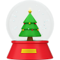 glass ball-angle-1 - 20款圣诞节3D图标合集素材下载 Christmas 3D Icon Set .C4D .figma
