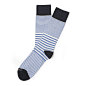 Etiquette Clothiers Sailor Stripe Socks : The White Label Mid-Calf Sock. A collection reflecting modern design with a timeless sophistication. Made from the finest Italian combed cotton yarns for an exceptionally soft feel & finish; each remains unsur