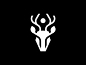鹿品牌优雅的设计插图聪明的动物简单的线条品牌标识符号标志标志鹿
