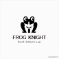 Frog Knight LOGO : 将青蛙和骑士的头部做同构结合