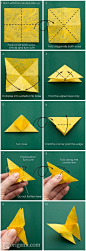 手工制作：简单好看的蝴蝶折纸教程 (2)