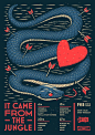 It Came From the Jungle - February by Ian Jepson, via Behance #graphic #design