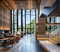 Brasserie in Four Seasons Hotel Kyoto - Kokaistudios : Brasserie restaurant & lounge in Four Seasons Kyoto, Japan. Designed by Shanghai-based architecture firm Kokaistudios. The site is located in the UNESCO protected area of the temples of Kyoto at t