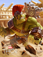 Hulk, Crazy JN : Fanart of THOR.