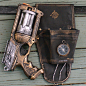 Steampunk gothic MAVERICK Gun HOLSTER  BELT PostApocalyptic