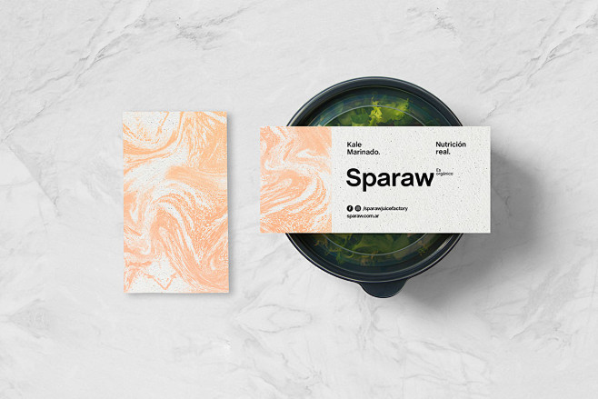 Sparaw果汁店有机概念的视觉形象设计