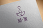 瑜伽   普拉提   logo   荷花  水滴  席坐  内蒙古 效果图