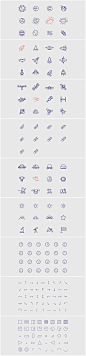 太空元素字体图标分享。-UI中国-专业界面设计平台