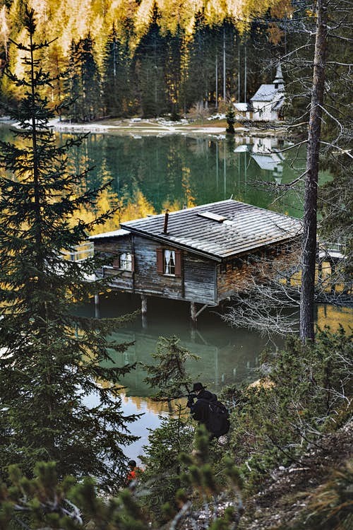 4k 桌面, braies, 下落 的 ...