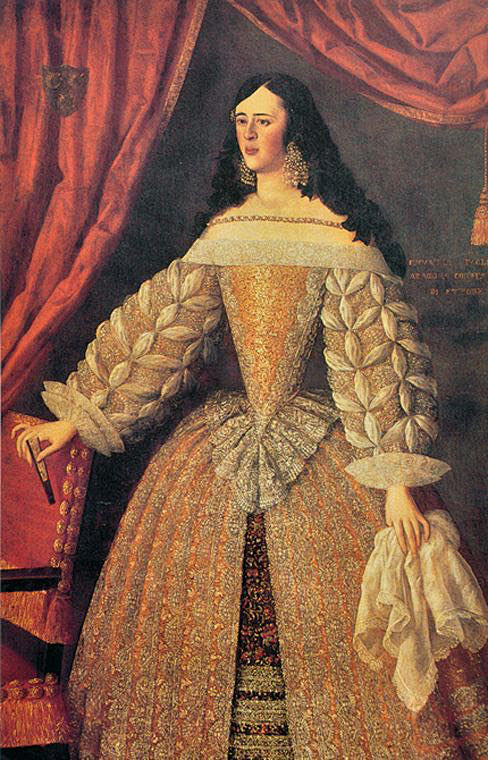 十七世纪后期西班牙风格女性装扮