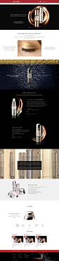 Direction Artistique & Création d'un mini-site "Bio Performance" en Responsive Design avec Parallaxe pour la marque "Shiseido". #WebDesign #Luxe #UX Design