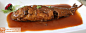 @梁家菜 的#酱汁焖黄鱼# ：用的是黄海的黄花鱼，蒜瓣肉，味道浓厚。