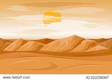 Desert mountains san...