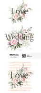 PS手绘水彩粉色玫瑰花卉花环装饰素材_平面素材_PNG免扣素材_模库(51Mockup)